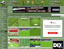 Tablet Screenshot of footballgames10.com